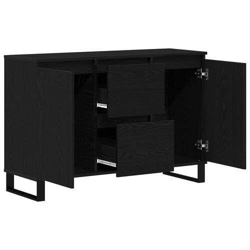 Sideboard Sort Eg 104x35x70 cm Konstrueret Træ