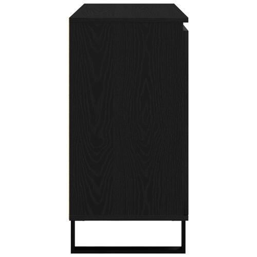 Sideboard Sort Eg 104x35x70 cm Konstrueret Træ