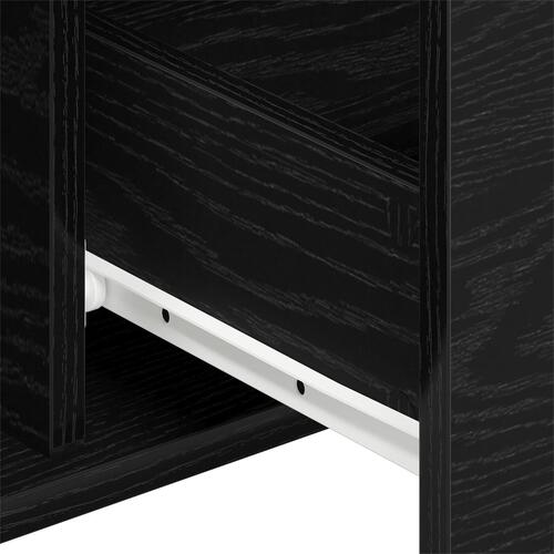 Sideboard Sort Eg 104x35x70 cm Konstrueret Træ