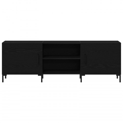 TV Skab Sort Eg 150x30x50 cm Konstrueret Træ