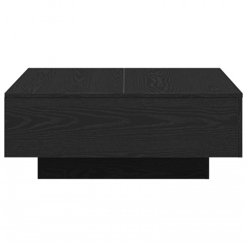 Kaffebord i Sort Eg 80x80x31 cm Ingeniørtræ