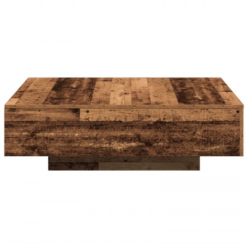 Kaffebord i gammelt træ 100x100x31 cm af ingeniørtræ