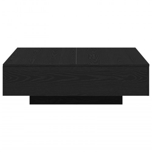 Kaffebord Sort Eg 100x100x31 cm Ingeniørtræ