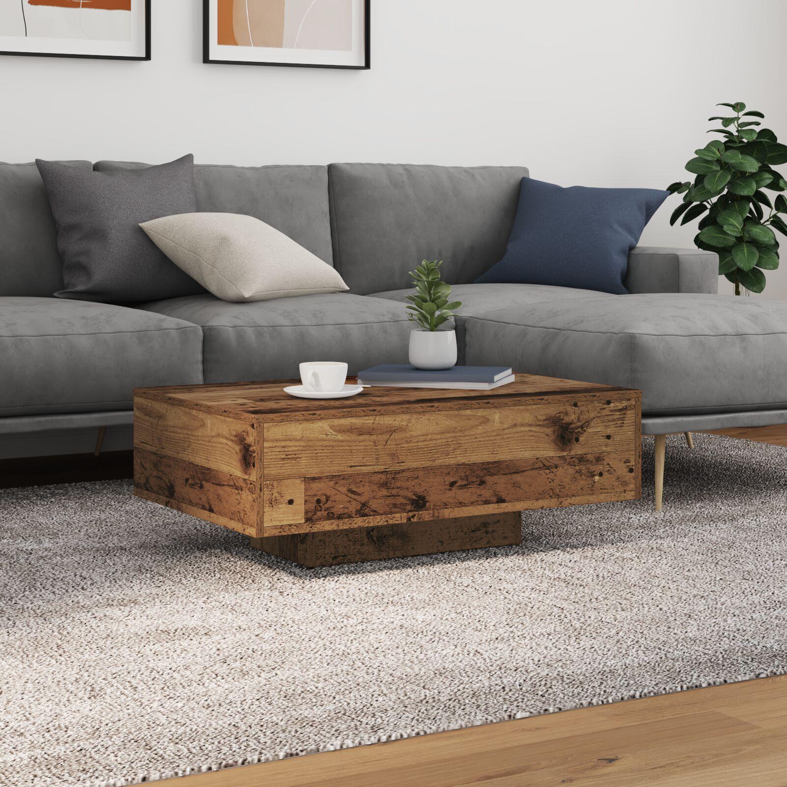 Sofabord Gammelt træ 85 x 55 x 31 cm Konstrueret træ