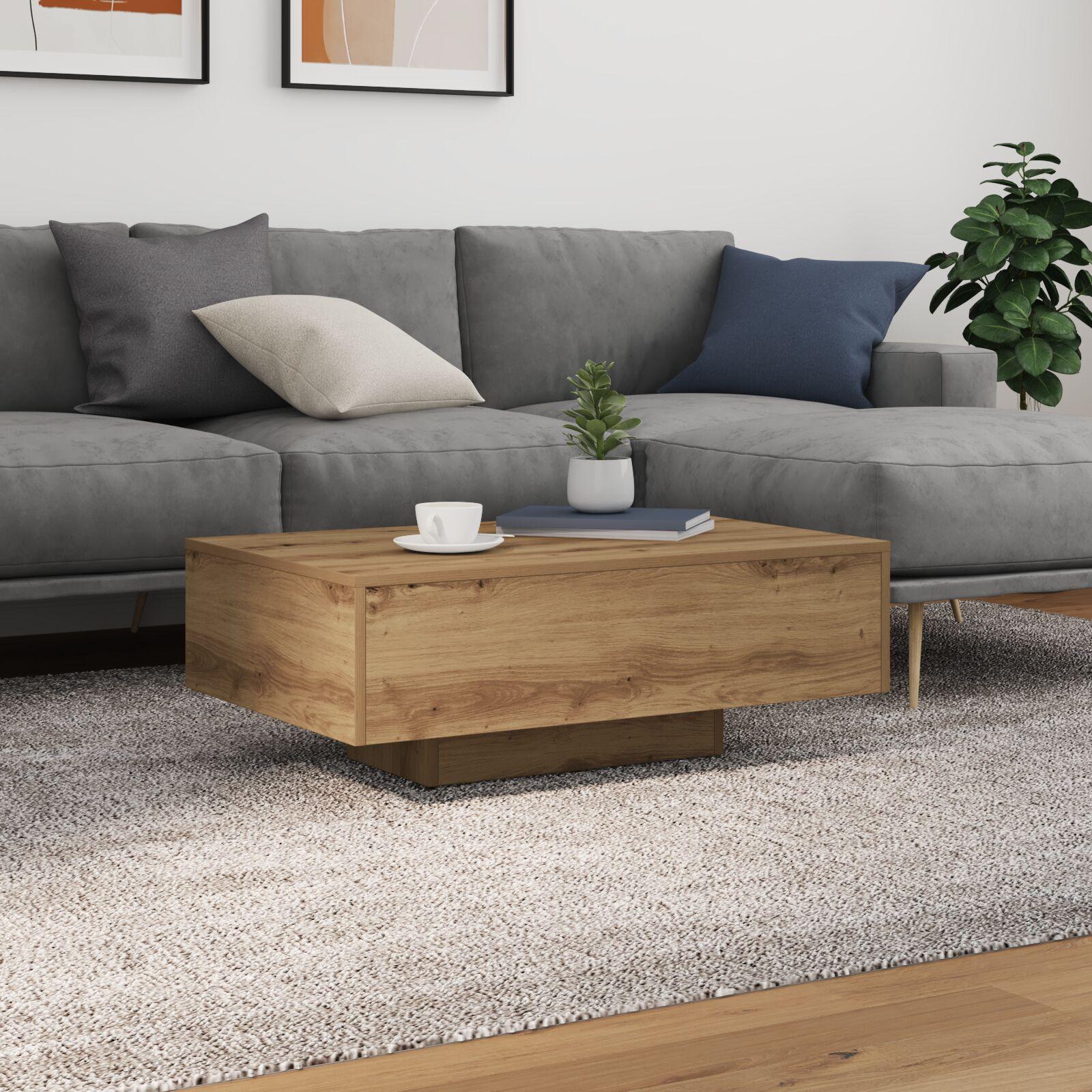 Sofabord artisan eg 85 x 55 x 31 cm Konstrueret træ