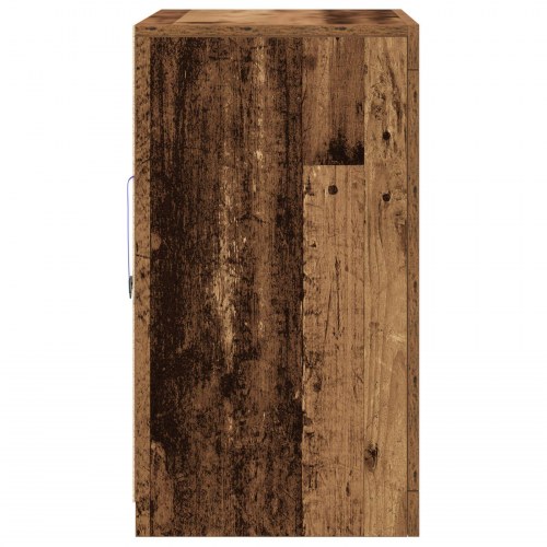 Sideboard med LED Lys Gamle Træ 60,5x37x67 cm