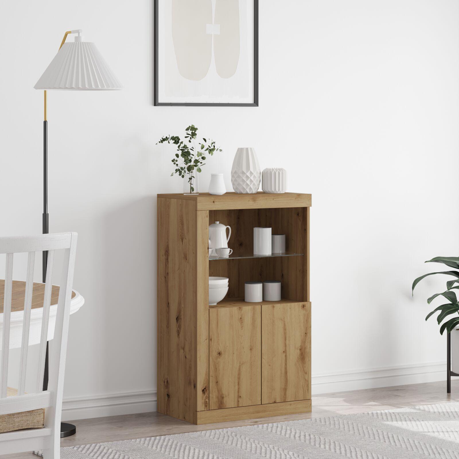 Sideskab artisan eg 60.5 x 37 x 100 cm Konstrueret træ