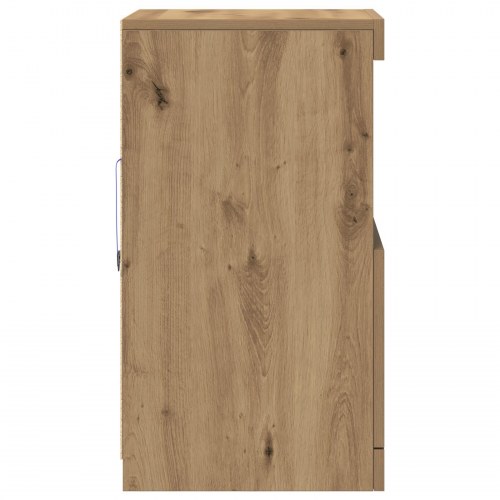Sideboard med LED-lys i Artisan Eg 41x37x67 cm
