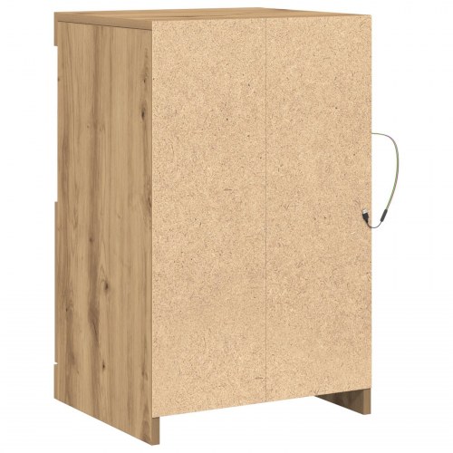 Sideboard med LED-lys i Artisan Eg 41x37x67 cm