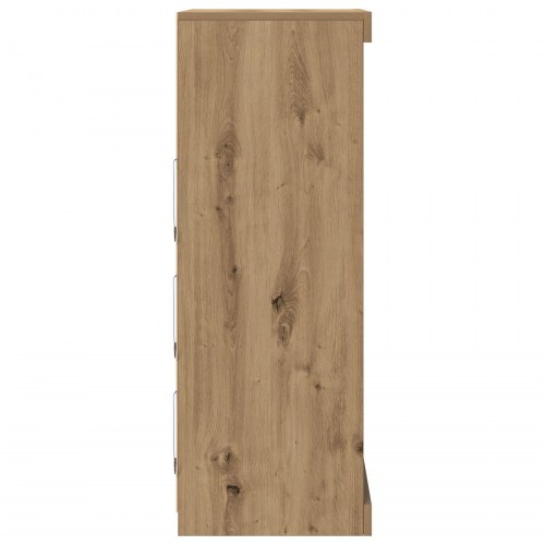 Sideboard med LED-lys i Artisan Eg 60,5x37x100 cm