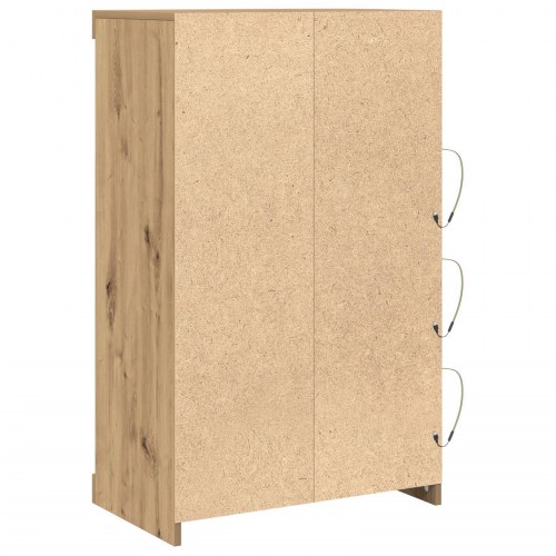 Sideboard med LED-lys i Artisan Eg 60,5x37x100 cm