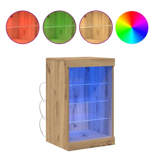 Sideboard med LED-lys Artisan Eg 41x37x67 cm