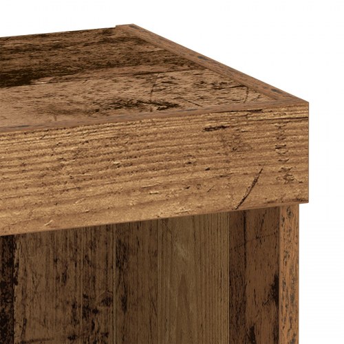 Vægharmonier med LED Lys 2 stk Gammelt Træ 40x30x30 cm