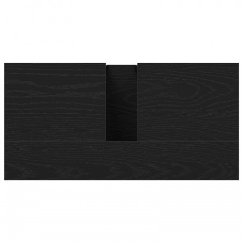 Badeværelsesskab Sort Eg 60x30x60 cm Konstrueret Træ