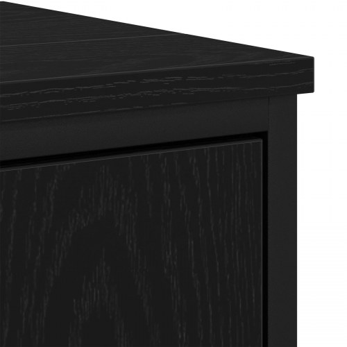 Badeværelsesskab Sort Eg 60x30x60 cm Konstrueret Træ