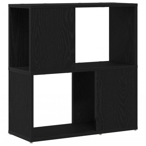 Bogreol i Sort Eg 60x24x63 cm - Konstrueret træ