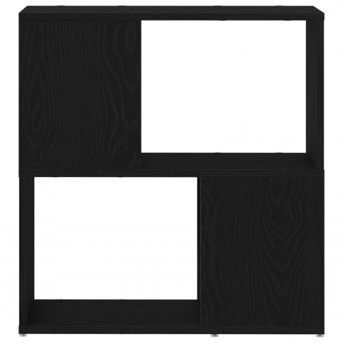 Bogreol i Sort Eg 60x24x63 cm - Konstrueret træ