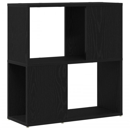 Bogreol i Sort Eg 60x24x63 cm - Konstrueret træ