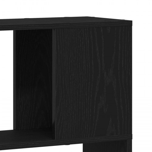 Bogreol Sort Eg 80x24x186 cm Konstrueret Træ
