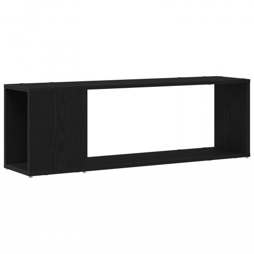 Bogreol i Sort Eg 100x24x32 cm lavet af konstrueret træ