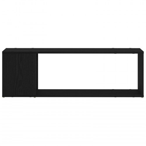 Bogreol i Sort Eg 100x24x32 cm lavet af konstrueret træ