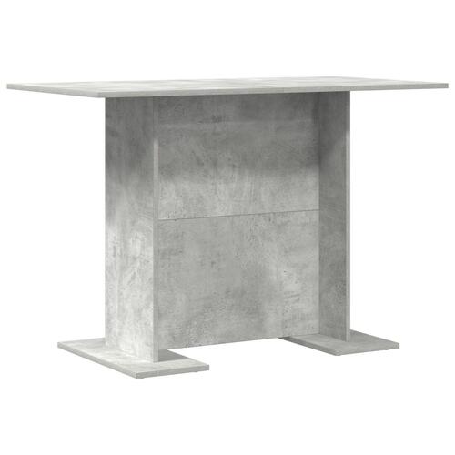 Spisebord Beton Grå 110x60x75 cm Konstrueret Træ