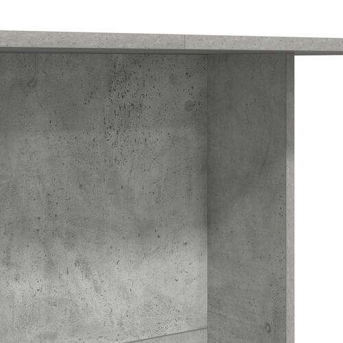 Spisebord Beton Grå 110x60x75 cm Konstrueret Træ
