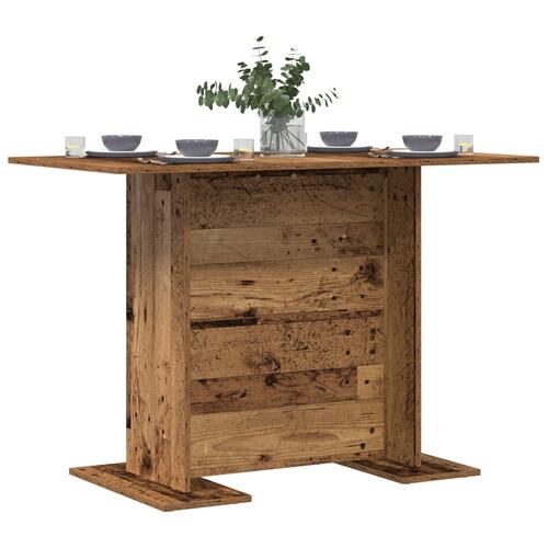 Spisebord Gammelt Træ 110x60x75 cm Konstrueret Træ