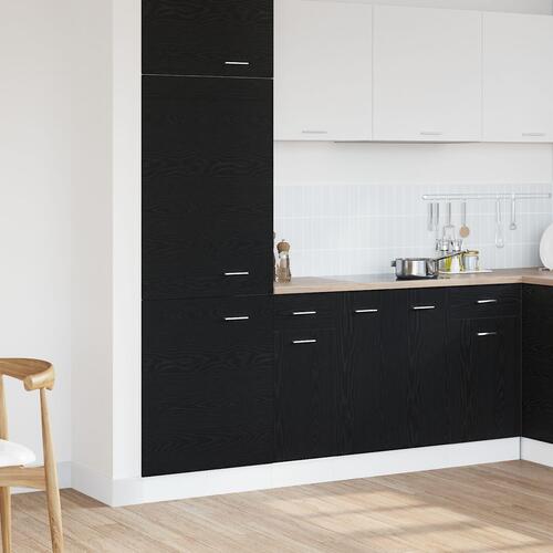 Sort Eg Skuffe Bundskab - 30x46x81.5 cm