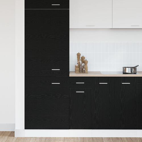 Sort Eg Skuffe Bundskab - 30x46x81.5 cm