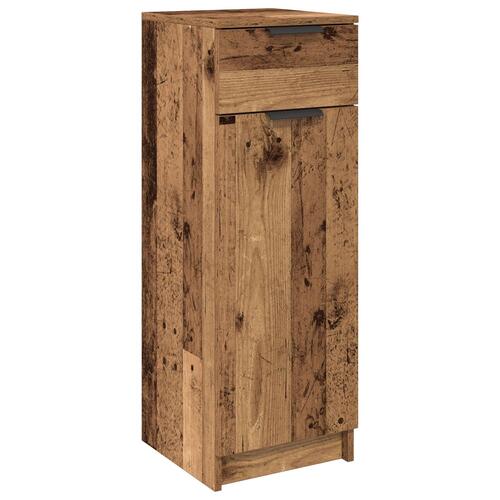 Badeværelse Skab Gamle Træ 32x34x90 cm Ingeniørtræ