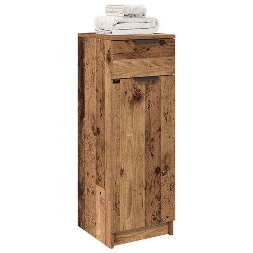 Badeværelse Skab Gamle Træ 32x34x90 cm Ingeniørtræ