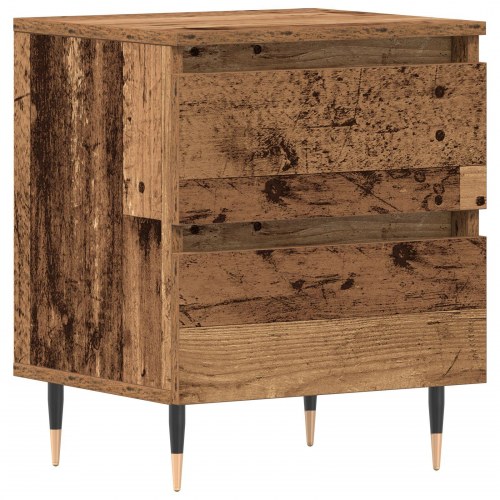 Sengebord Gammelt Træ 40x35x50 cm Ingeniørtræ