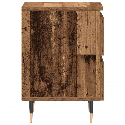 Sengebord Gammelt Træ 40x35x50 cm Ingeniørtræ