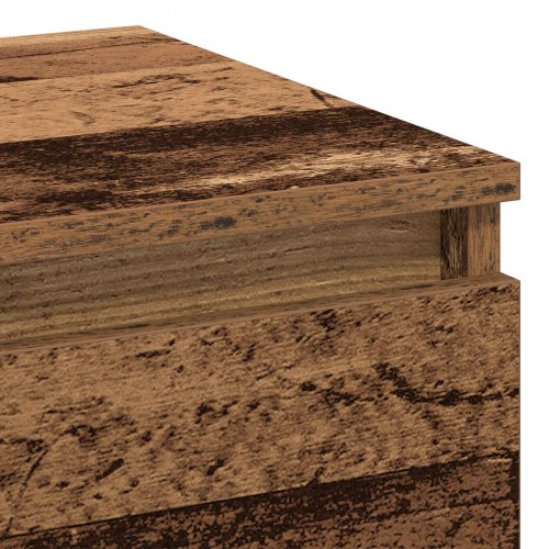 Sengebord Gammelt Træ 40x35x50 cm Ingeniørtræ