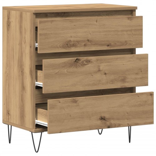 Skabsbord med Skuffer Artisan Eg 60x35x70 cm Konstrueret Træ