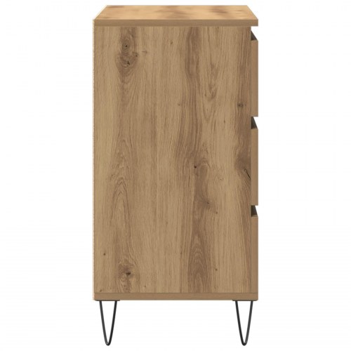 Skabsbord med Skuffer Artisan Eg 60x35x70 cm Konstrueret Træ