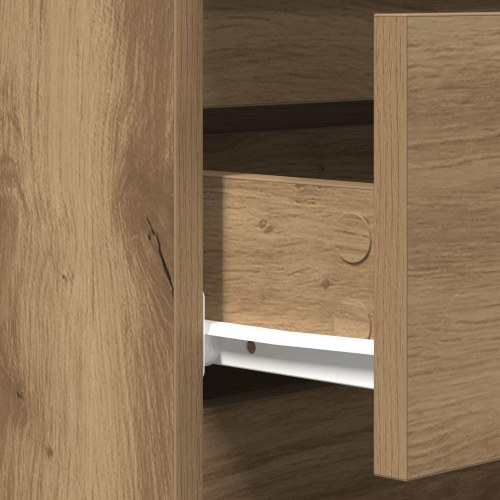 Skabsbord med Skuffer Artisan Eg 60x35x70 cm Konstrueret Træ