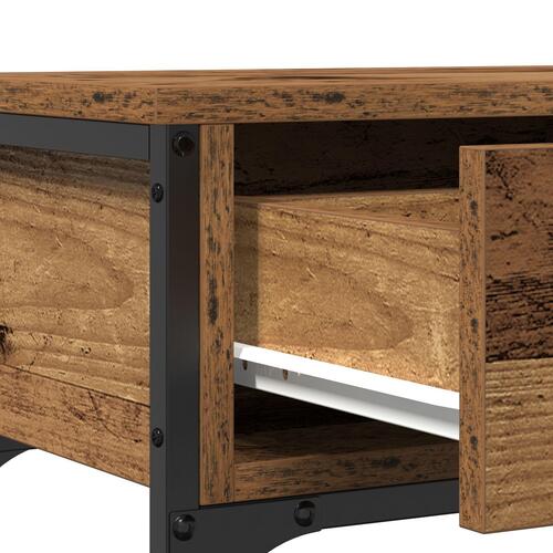 Konsolbord Gamle Træ 72,5x25x75 cm Ingeniørtræ & Stål