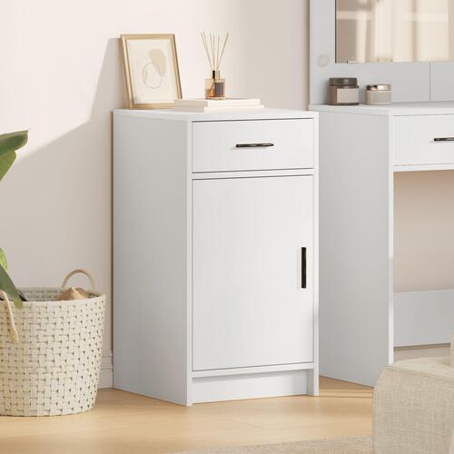 Skab Hvid 40x41x75 cm Ingeniørtræ