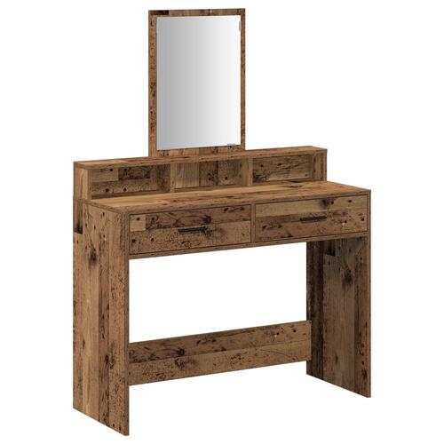 Dressing Table med Skuffer Gamle Træ 100x41x140 cm