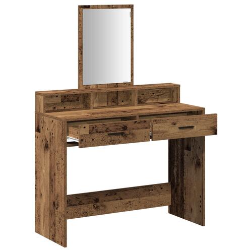 Dressing Table med Skuffer Gamle Træ 100x41x140 cm