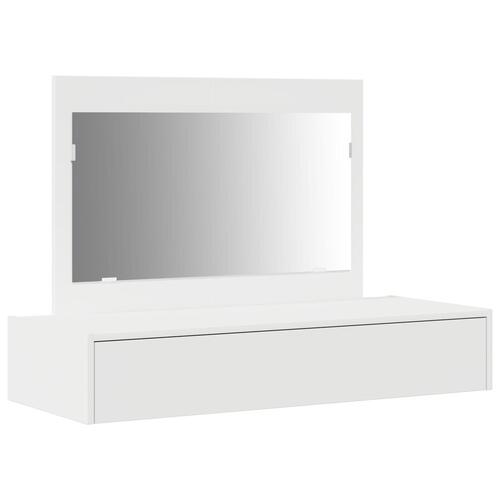 Væghængt Makeupbord Hvid 100x40x70 cm