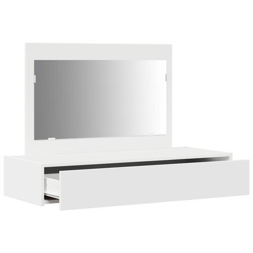 Væghængt Makeupbord Hvid 100x40x70 cm