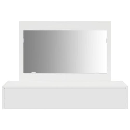 Væghængt Makeupbord Hvid 100x40x70 cm