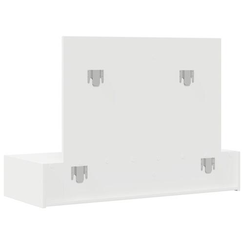 Væghængt Makeupbord Hvid 100x40x70 cm