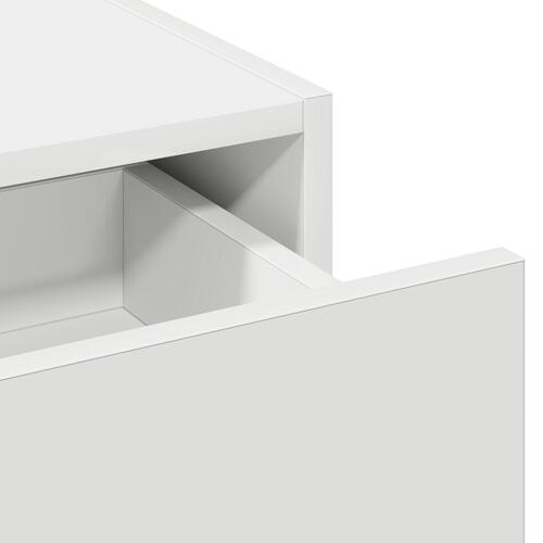 Væghængt Makeupbord Hvid 100x40x70 cm