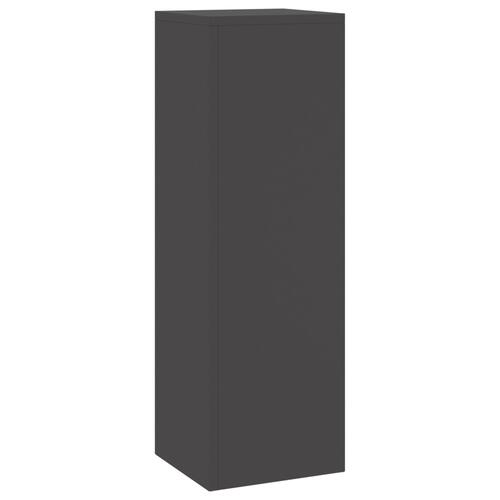 Udendørs Planteholdere Søjle 2 stk Sort 24x24x75 cm Stål