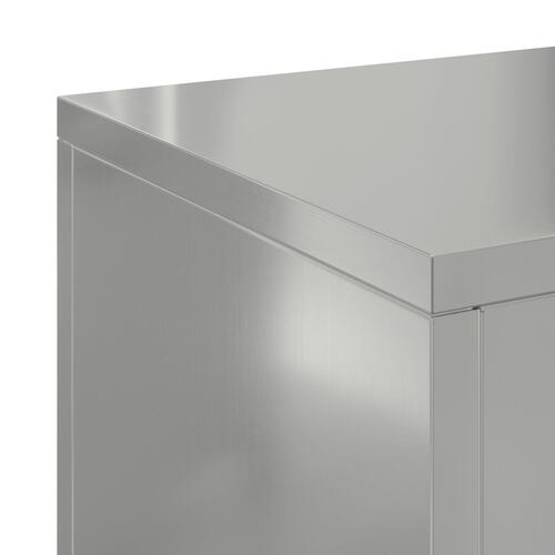 Udendørs Planteholdere Søjle 2 stk 24x24x75 cm Galvaniseret Stål