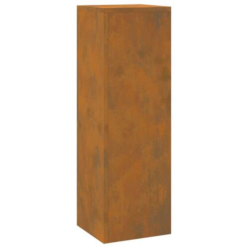 Udendørs Planteholdere Søjle 2 stk 24x24x75 cm Vejrfaste Stål